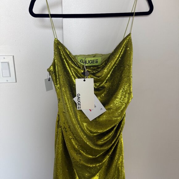 GAUGE81 Almora draped sequined tulle mini dress - Picture 4 of 6